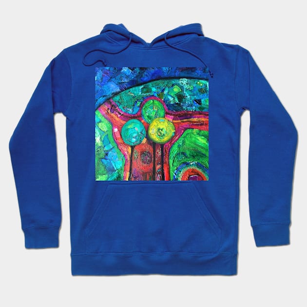 Green Hill collage Hoodie by ccwalsh